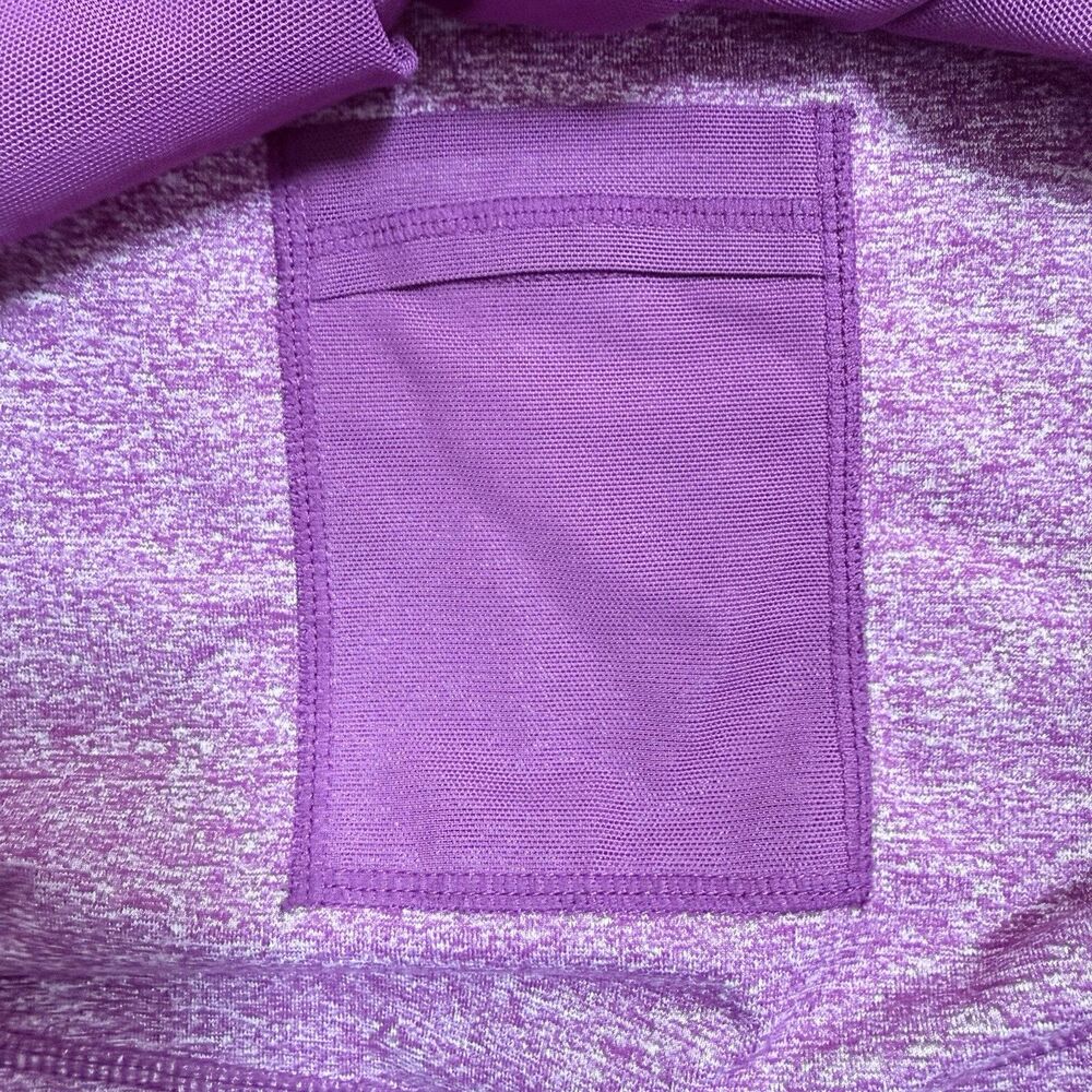 Lululemon RARE Peplum Pleated Riding Jacket in Heathered Ultra Violet Size 10 - Picture 14 of 16